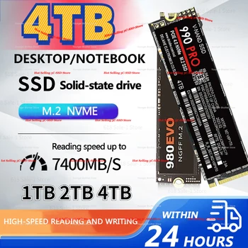 Новый 8 ТБ 4 ТБ M2 NVME 990PRO 980EVO SSD 1 ТБ Внутренний Твердотельный накопитель Hdd Жесткий диск M.2 2 ТБ для Портативного Компьютера Жесткий диск Sata