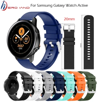 Смарт-аксессуары 20 мм ремешок на запястье для Samsung Galaxy Watch Active 2 Силиконовый сменный ремешок для Samsung Galaxy Watch 42 мм