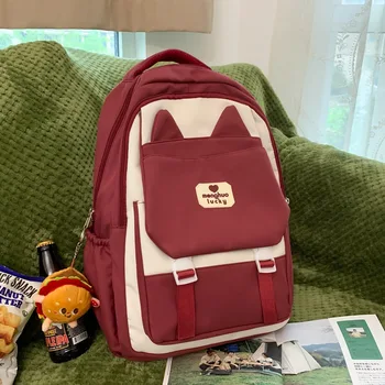 Школьная сумка для Студентов колледжа, Рюкзак для девочек-подростков, Рюкзак для средней школы, Женский Нейлоновый Рюкзак для Отдыха в Кампусе