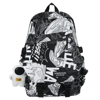 Новые трендовые рюкзаки, школьные сумки для подростков, дорожная сумка, элегантный дизайн, Нейлоновая прочная сумка для телефона, кошелек, сумка для ноутбука, большая емкость