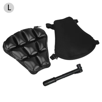 Универсальный чехол для подушки сиденья мотоцикла, 3D Надувная подушка сиденья, Противоскользящий Дышащий амортизирующий коврик для сиденья L / XL